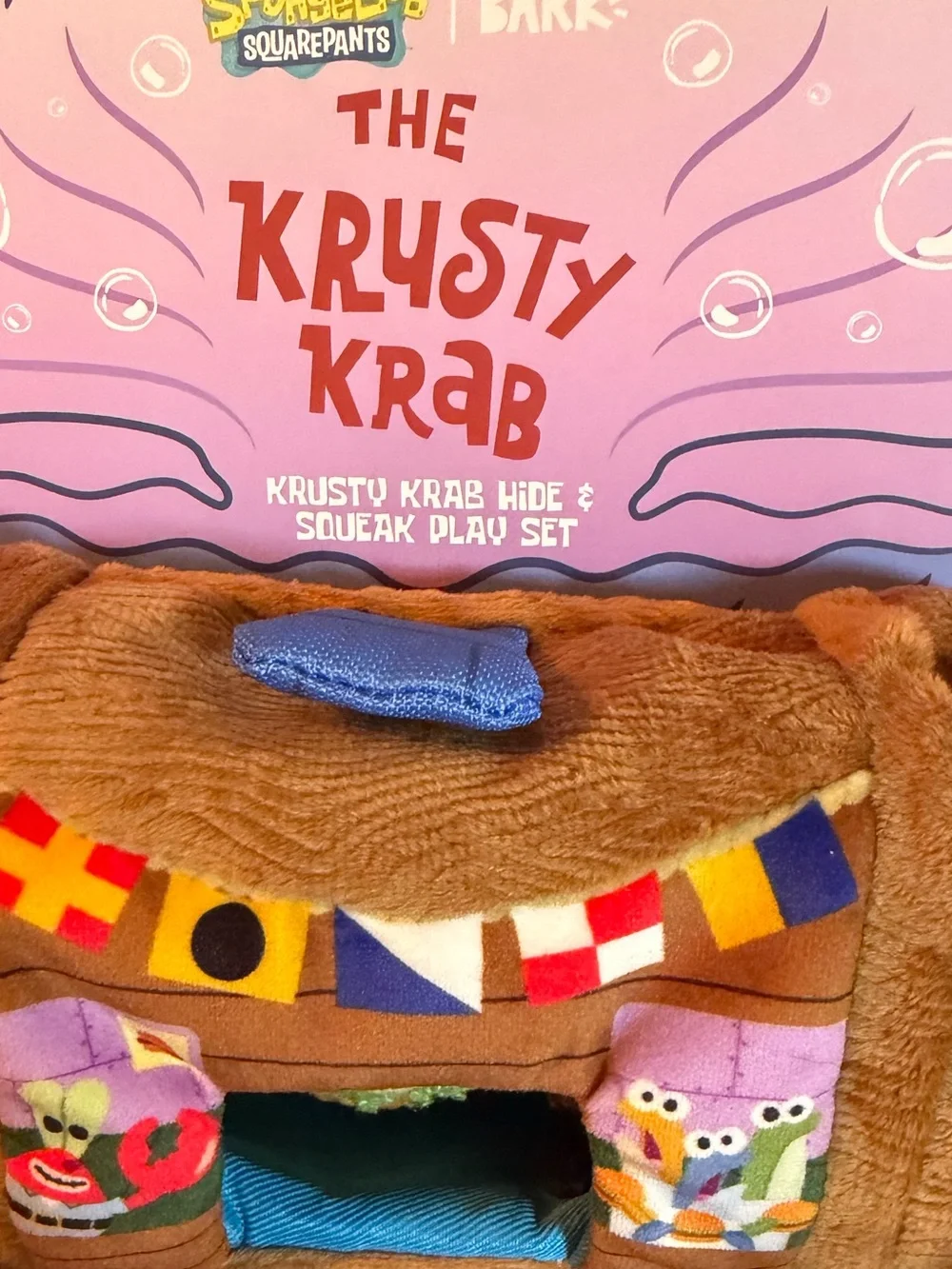 Bark Box SpongeBob SquarePants Plush Meal Playset NEW